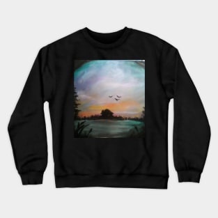 Meeko's Place (Cabin Silhouette) Crewneck Sweatshirt